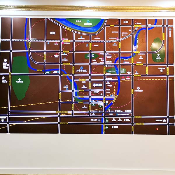電子區位沙盤製作案例