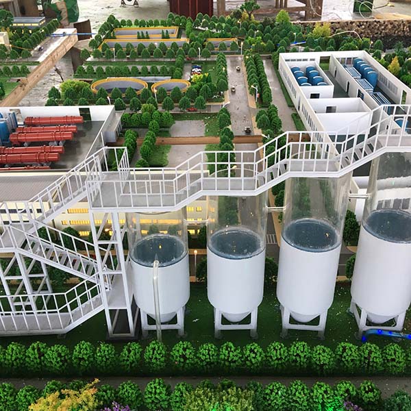 汙水處理廠沙盤模型製作案例
