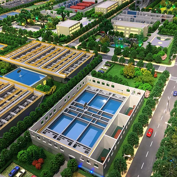 汙水處理廠沙盤模型製作案例