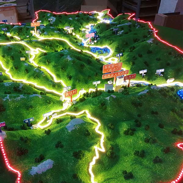 區域地形地貌沙盤模型製作案例