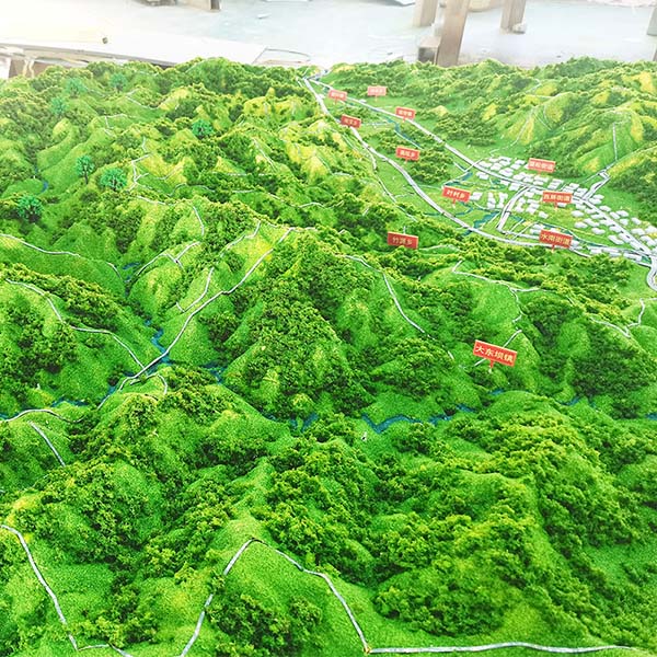 山體地形沙盤模型製作案例