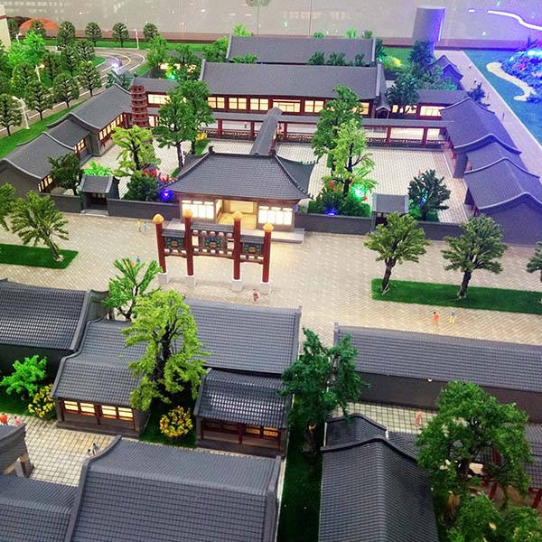 古建築沙盤場景模型製作案例