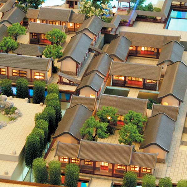 古建築沙盤場景模型製作案例