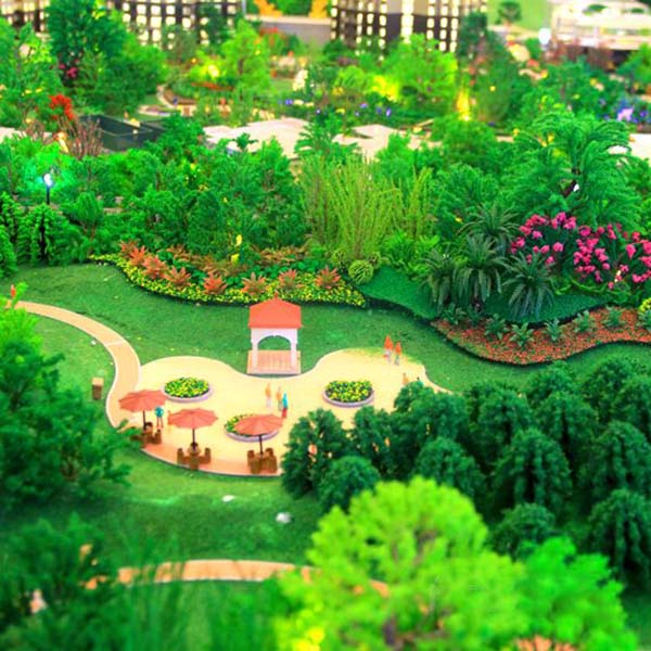 園林景觀場景沙盤模型製作案例