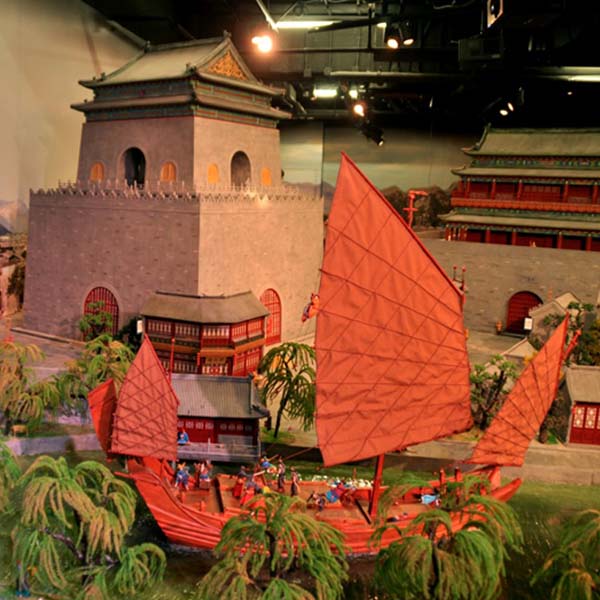 古代生活場景複原沙盤模型製作案例