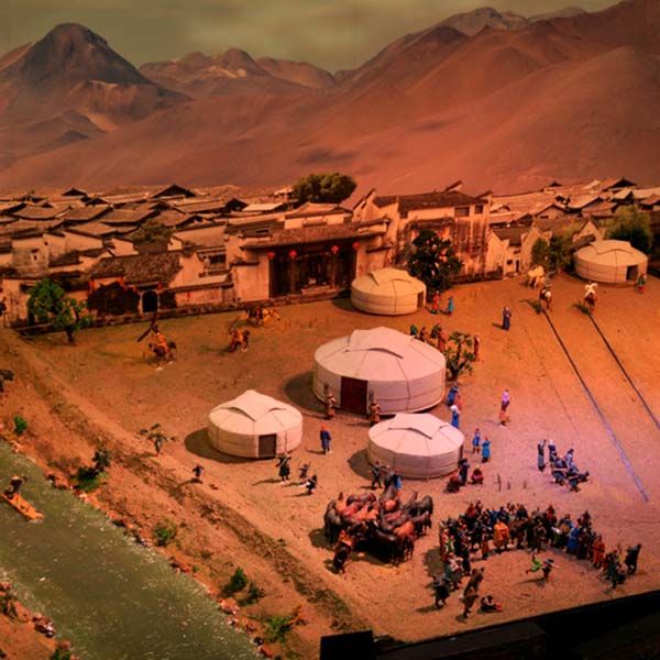 古代生活場景複原沙盤模型製作案例