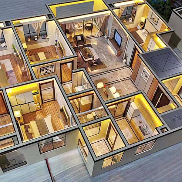 房地產戶型建築模型製作案例