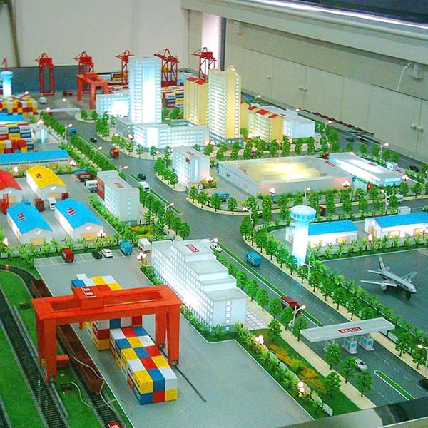 智慧物流沙盤模型製作案例