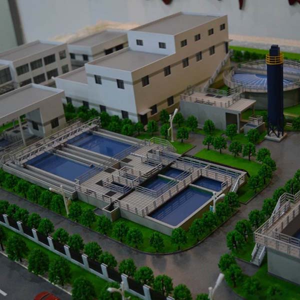 汙水處理廠沙盤模型製作案例