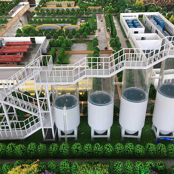 汙水處理廠沙盤模型製作案例