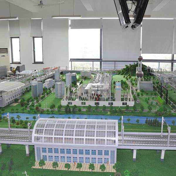 智能軌道交通沙盤模型製作案例
