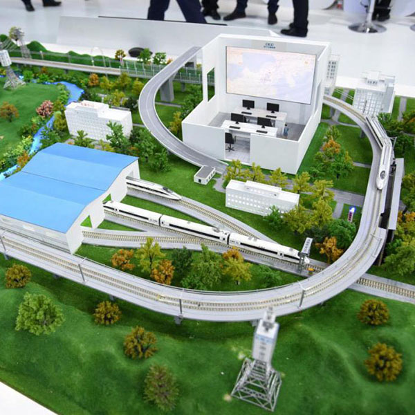 智慧鐵路交通沙盤模型製作案例