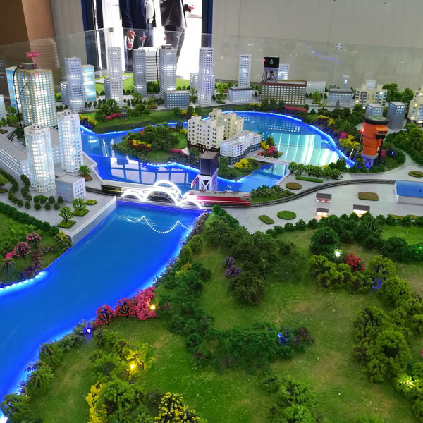智慧鐵路交通沙盤模型製作案例