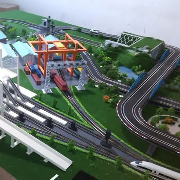 智慧鐵路交通沙盤模型製作案例