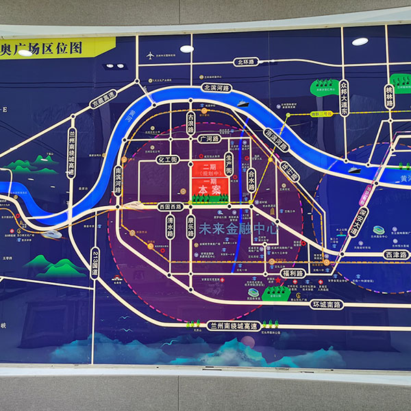 壁掛式區域沙盤製作案例