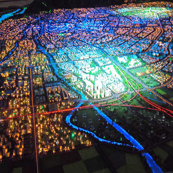 智能數字投影沙盤模型製作案例