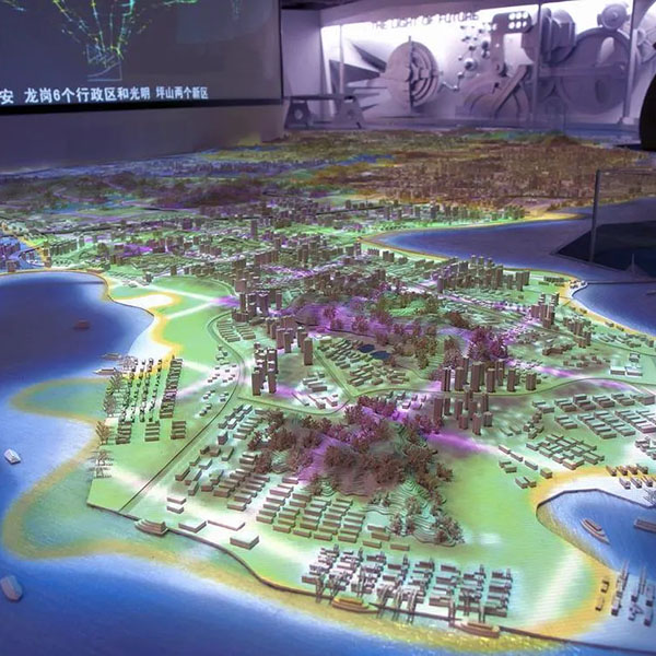 智能數字投影沙盤模型製作案例