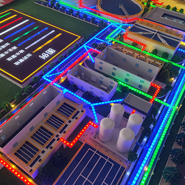 汙水處理廠沙盤模型製作案例