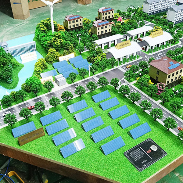 屋頂太陽能光伏發電沙盤模型製作案例