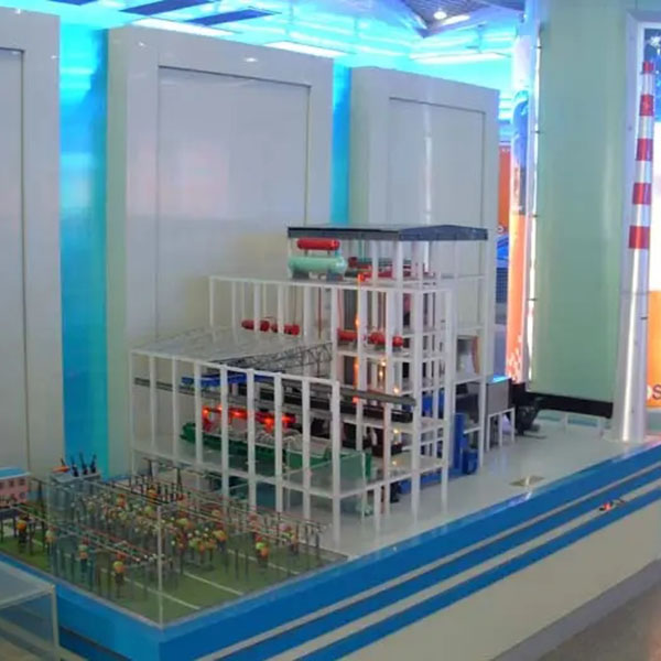 火力發電動態演示沙盤模型製作案例