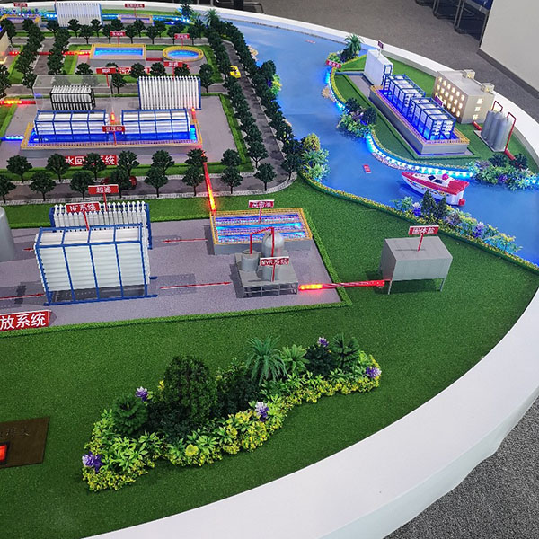 汙水處理沙盤自來水廠淨水模型製作案例