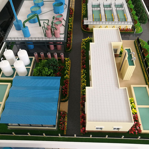 汙水處理廠教學沙盤模型製作案例