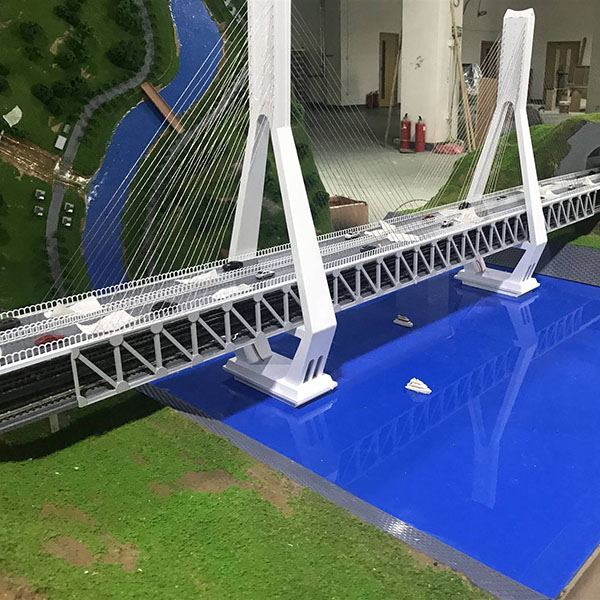 橋梁建築沙盤模型製作案例