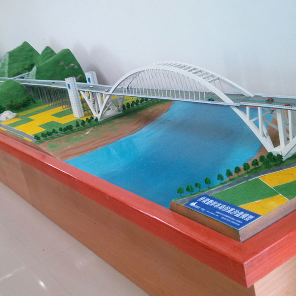 橋梁建築沙盤模型製作案例