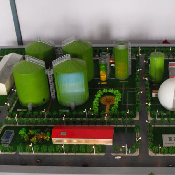 沼氣發電沙盤模型製作案例