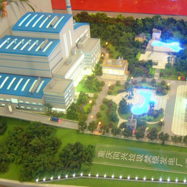 生活垃圾焚燒發電沙盤模型製作案例
