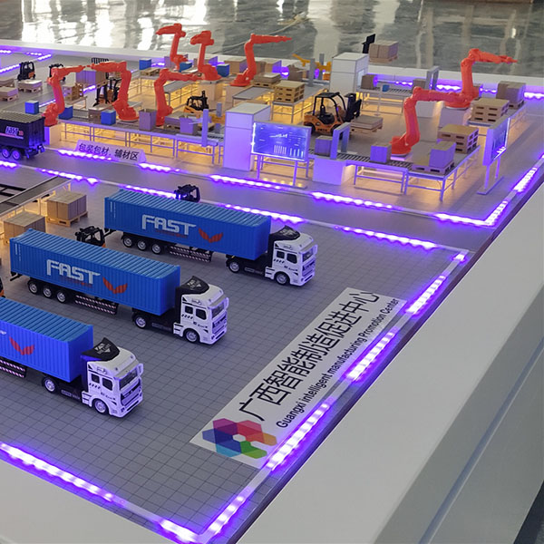 智能動態工業機械沙盤模型製作案例