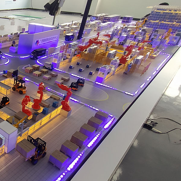 智能動態工業機械沙盤模型製作案例