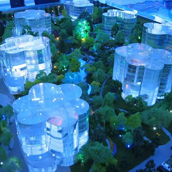 水晶數字沙盤模型製作案例