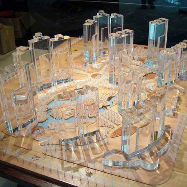 水晶數字沙盤模型製作案例