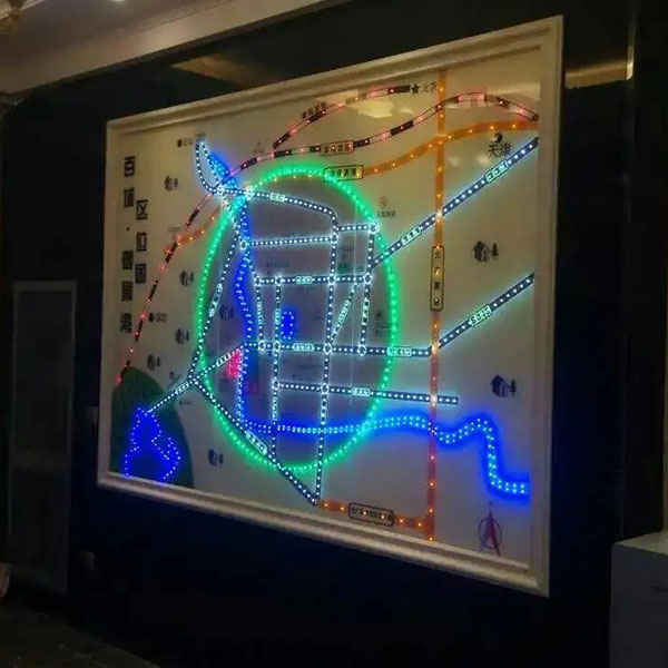 區位壁掛沙盤模型製作案例