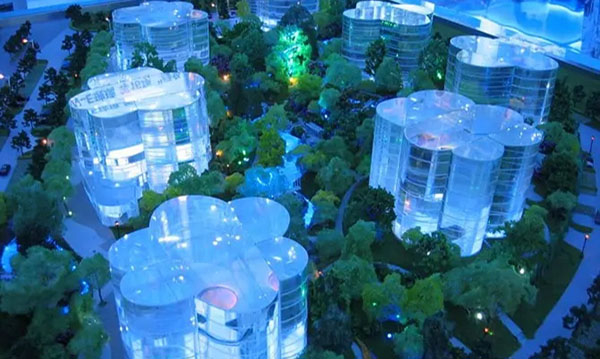 水晶沙盤模型