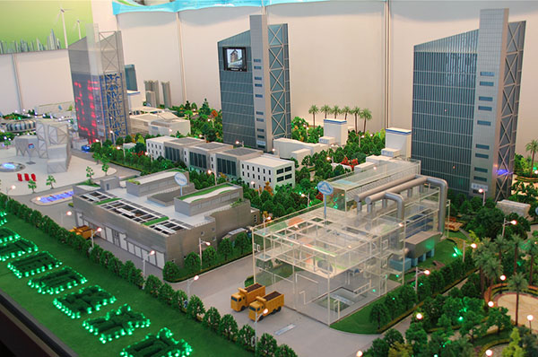 工業(ye) 廠區沙盤模型6