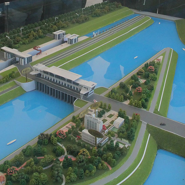 河道治理沙盤模型製作案例