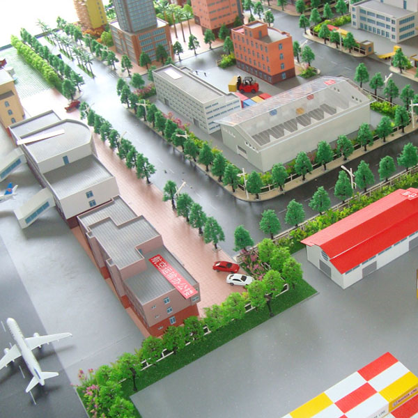 自動化集裝箱板樁碼頭沙盤模型製作案例