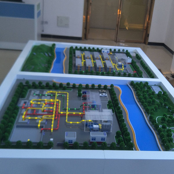 汙水處理廠規劃沙盤模型製作案例