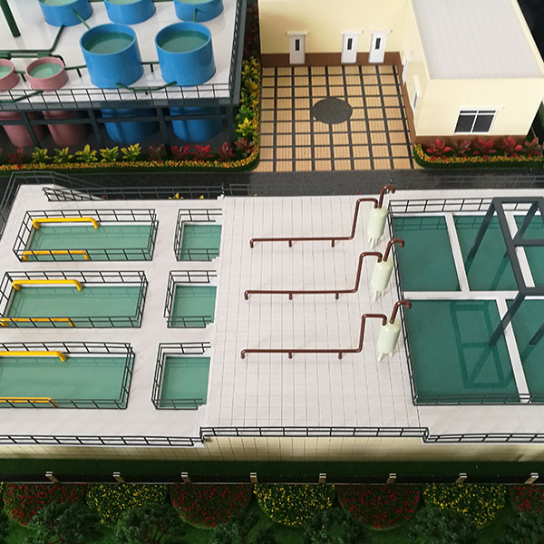 汙水處理廠規劃沙盤模型製作案例