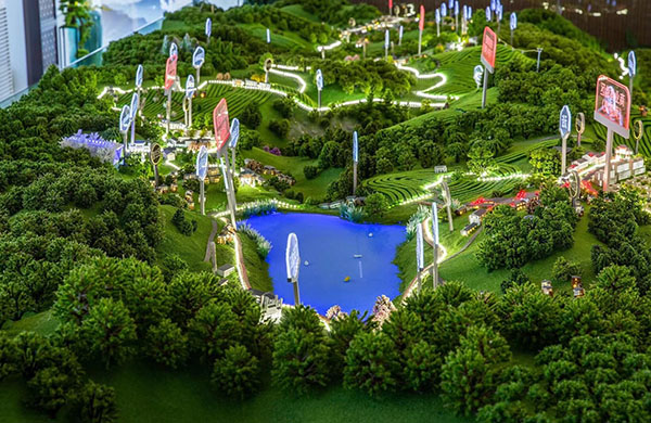 區域地形地貌沙盤