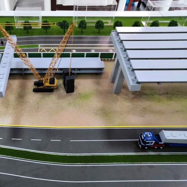 高速公路養護作業區模擬施工演練沙盤模型製作案例