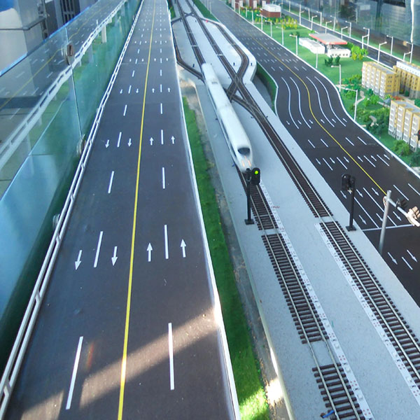 高速公路養護作業區模擬施工演練沙盤模型製作案例