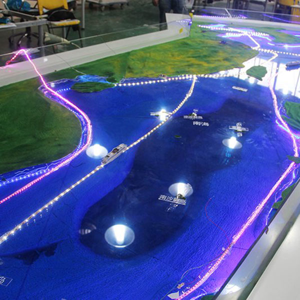 中國海域電子沙盤模型製作案例