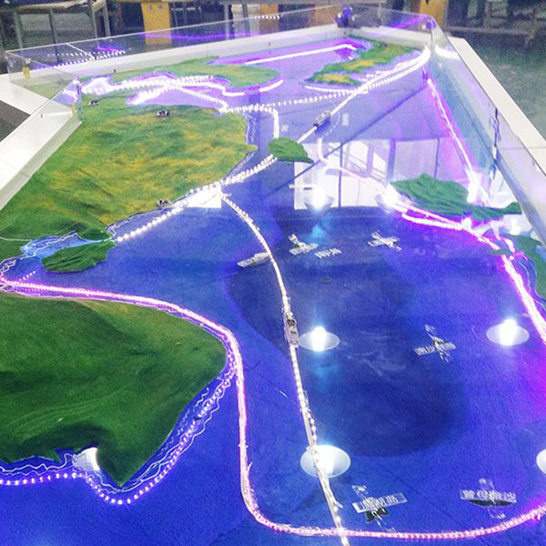 中國海域電子沙盤模型製作案例