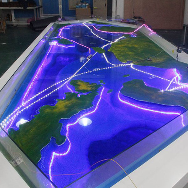 中國海域電子沙盤模型製作案例