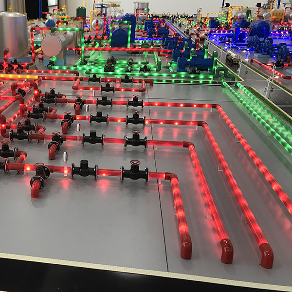 天然氣管道分布沙盤模型製作案例