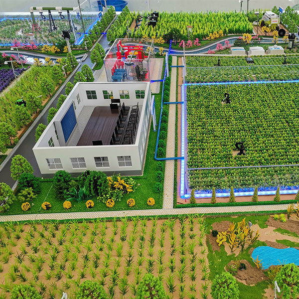 農田地形沙盤模型製作案例