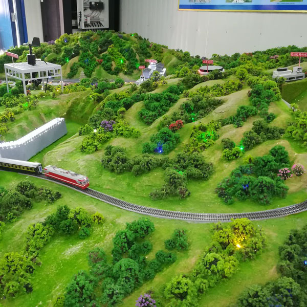 鐵路交通地形沙盤模型製作案例